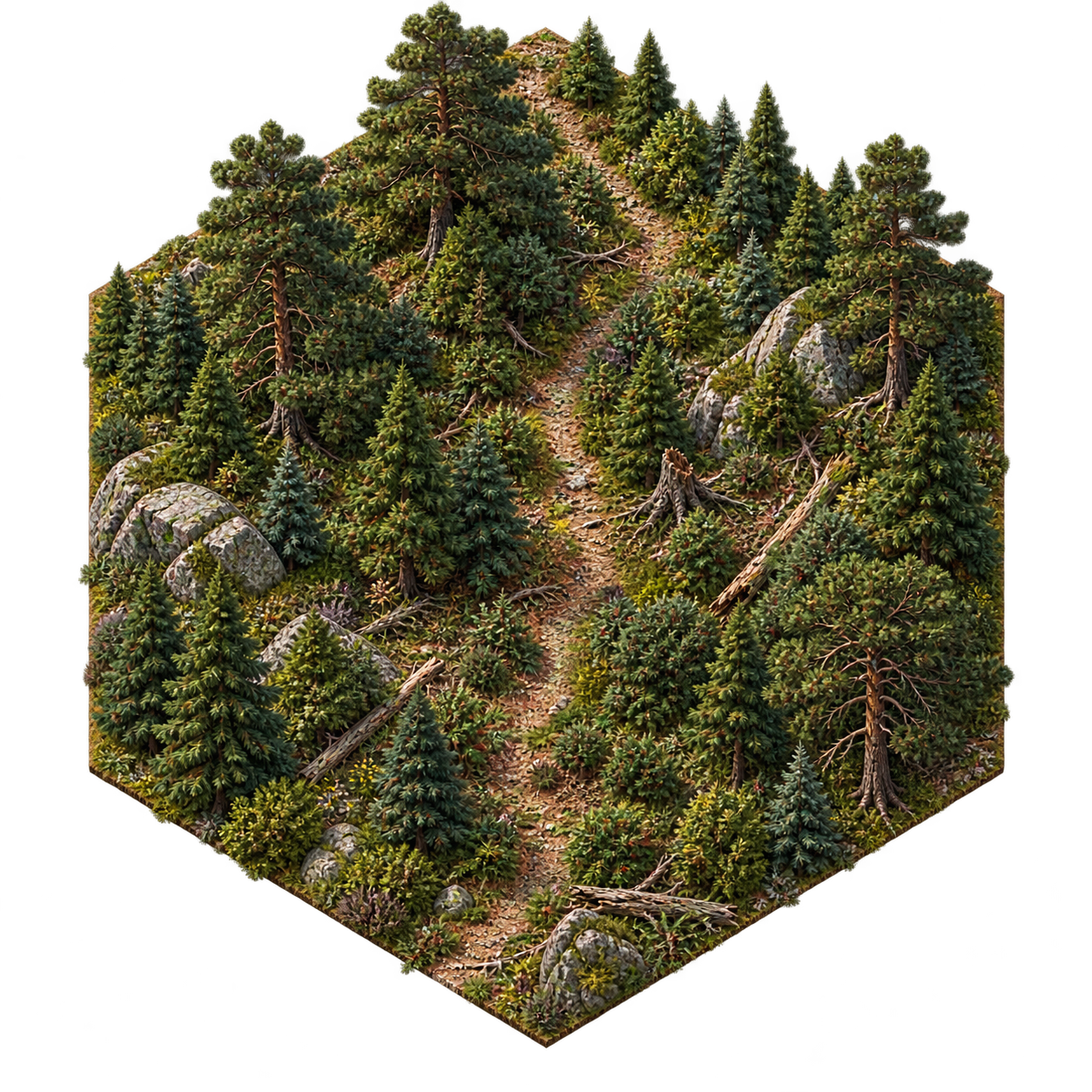 Hex de floresta ibérica