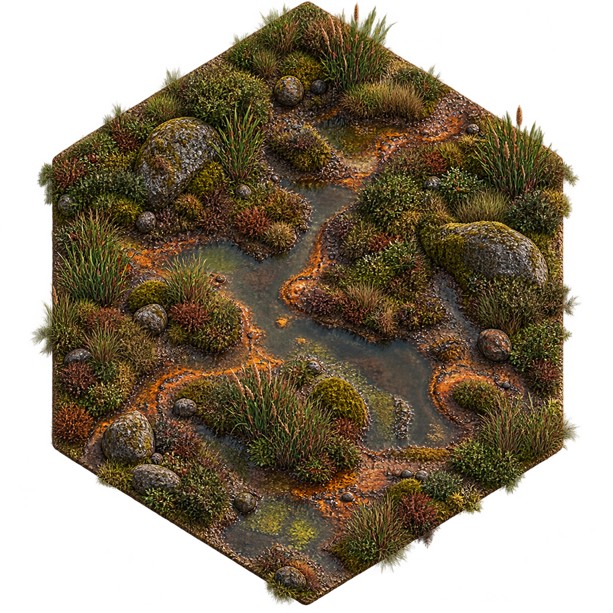 Hex de pântanos e águas férreas